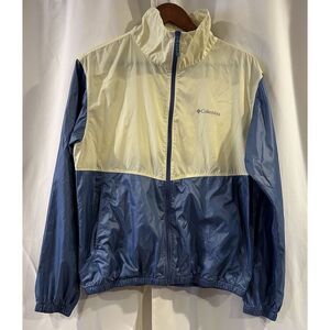 NWT Columbia Women's Morning View Full Zip Windbreaker Jacket Yellow Blue Medium